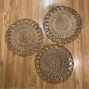 ‼️Set of Three Wicker Place Mats‼️